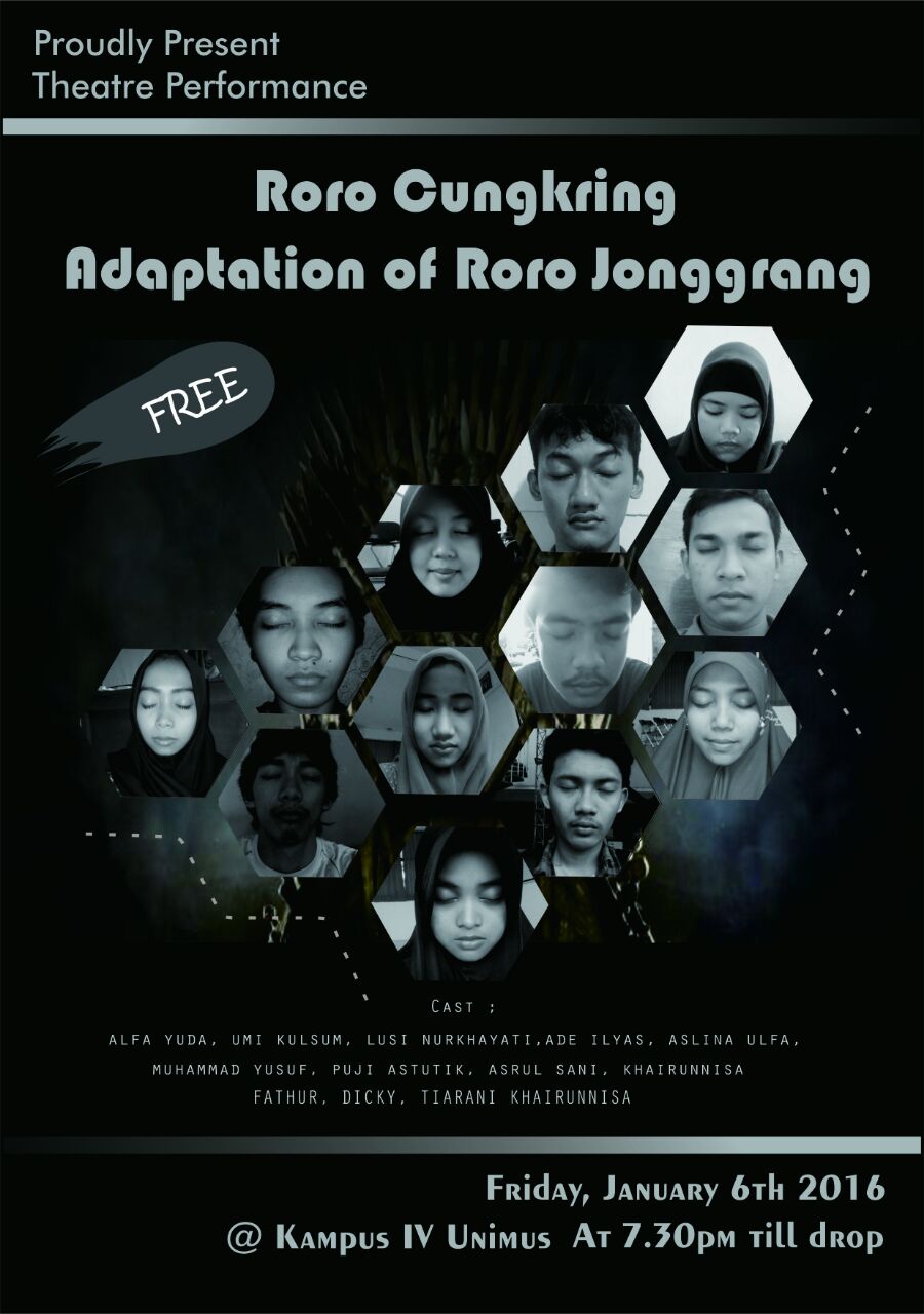 Read more about the article Unimus’ Theater “Roro Cungkring” on Friday Night, January 6th, 2017
