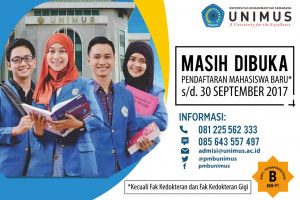 Read more about the article Pendaftaran Mahasiswa baru di Universitas Muhammadiyah Semarang (Unimus) masih buka s.d. 30 September 2017