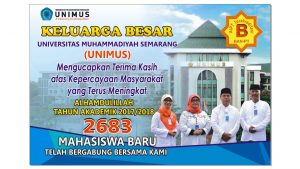 Read more about the article Alhamdulillah TA 2017/2018, 2683 Mahasiswa Baru  Telah Bergabung Bersama Kami.