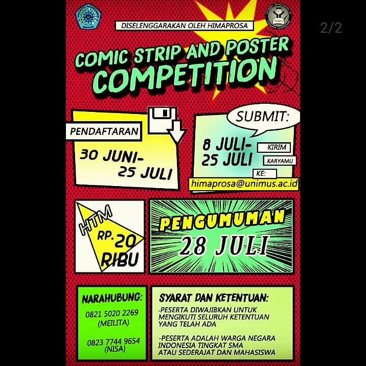 Read more about the article Himaprosa : Lomba Komik dan Poster