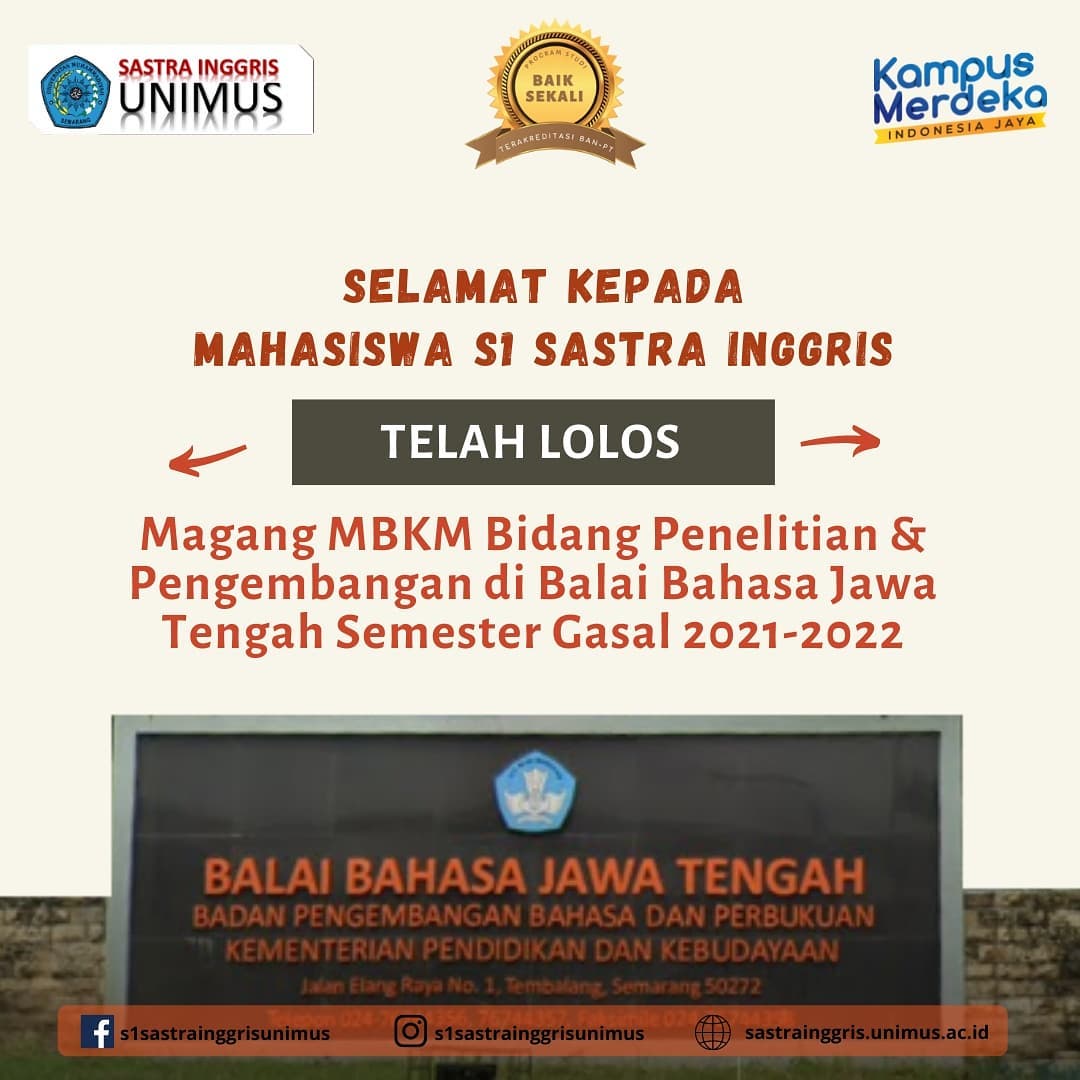Read more about the article Pengumuman Magang Balai Bahasa 2021