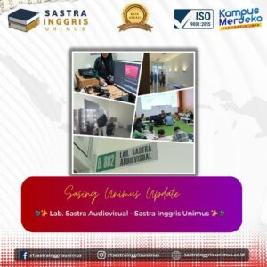 Read more about the article Lab. Sastra Audiovisual Unimus: Ruang Kreativitas Mahasiswa Sastra Inggris