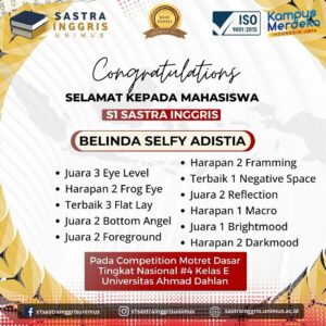 Belinda Selfy Adistia Raih Prestasi Spektakuler di Competition Motret Dasar Tingkat Nasional #4