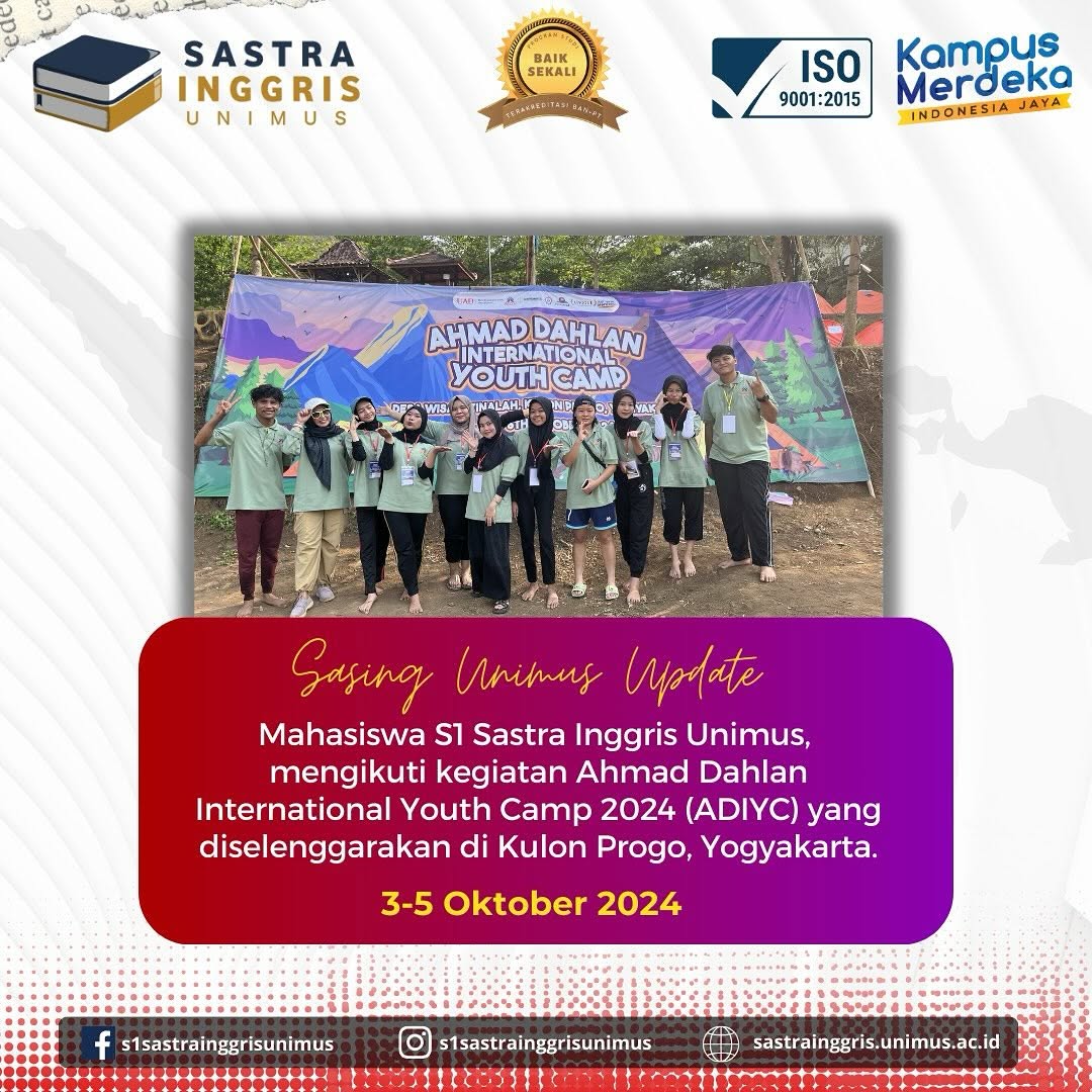 Read more about the article Mahasiswa S1 Sastra Inggris Unimus ikut ADIYC 2024