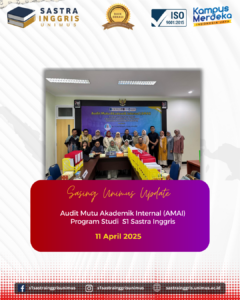 Read more about the article Audit Mutu Akademik Internal Prodi S1 Sastra Inggris UNIMUS: Upaya Peningkatan Mutu Pendidikan Berkelanjutan