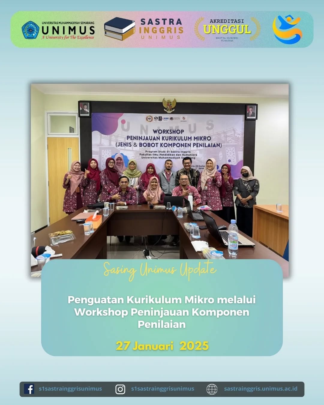 Read more about the article Program Studi S1 Sastra Inggris UNIMUS Selenggarakan Workshop Peninjauan Kurikulum Mikro Berbasis OBE