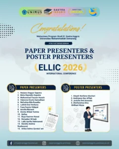 Mahasiswa Sastra Inggris Unimus Berpartisipasi dalam ELLiC 2026 International Conference