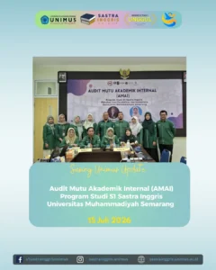 Sastra Inggris Unimus Laksanakan Audit Mutu Akademik Internal (AMAI) 2026