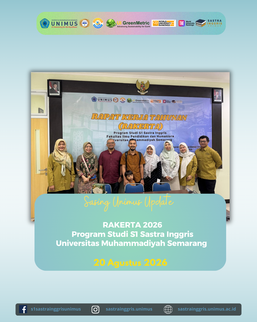 Read more about the article RAKERTA Sastra Inggris Unimus 2026 Evaluasi Capaian dan Susun Program Kerja 2026/2027